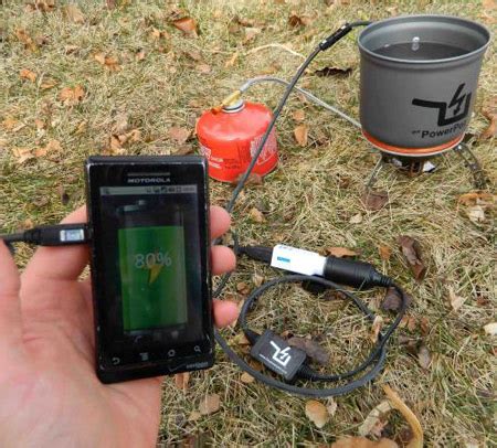 Тепловой электрогенератор PowerPot V позволит заряжать батареи ...
