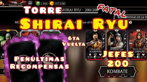 Torre Shirai Ryu Fatal Jefes Ta Vuelta Mortal Kombat Mobile