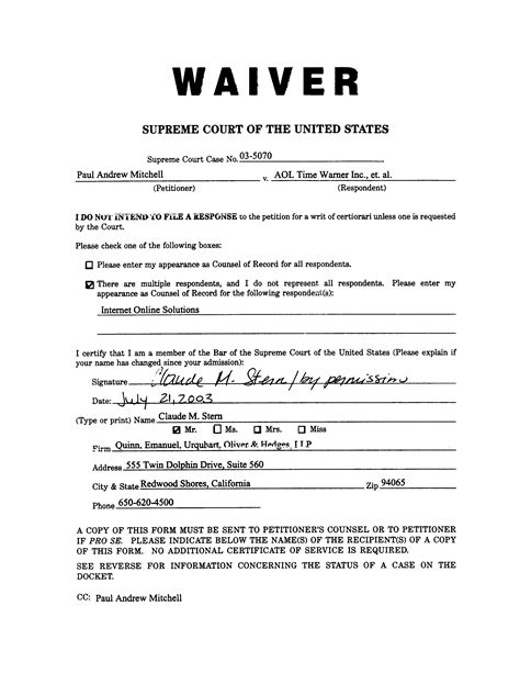 Safety Waiver Template