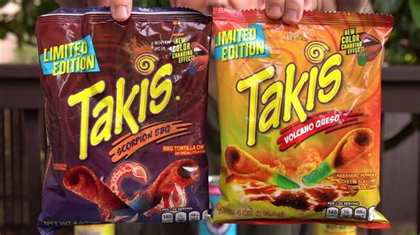 Color Changing Takis Scorpion Bbq Vs Volcano Queso And Radical