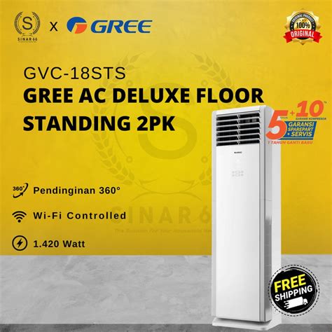 Jual Gree Ac Deluxe Floor Standing Sts Series Pk Pk Phase Gvc