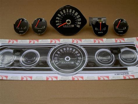 Sell 65 66 Ford Mustang Woodgrain Instrument Cluster Complete NEW