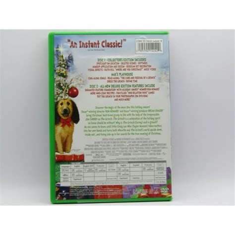 Dr Seuss Media Dr Seuss How The Grinch Stole Christmas Jim Carrey Dvd Deluxe Edition Poshmark