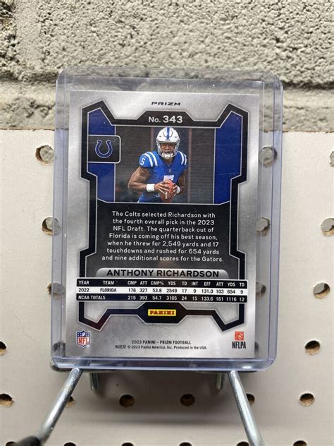 Panini Prizm Anthony Richardson Silver Prizm Rookie Colts