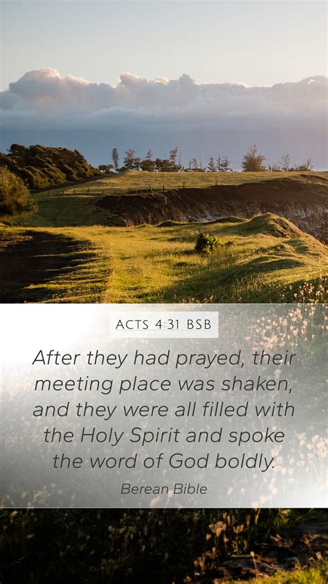 Acts 4 31 BSB Mobile Phone Wallpaper After They Had Prayed Their