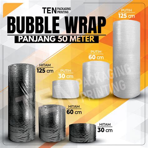 Jual Bubble Wrap Standard Core Plastik Packing Olshop Per Roll Ukuran