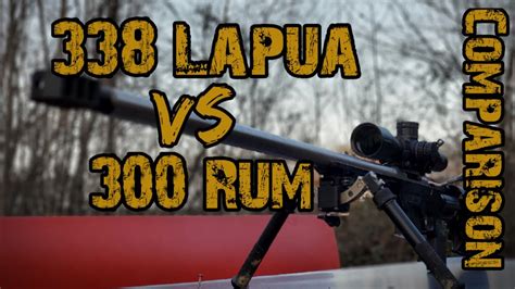 338 Lapua Magnum Vs 300 Remington Ultra Magnum Comparison YouTube