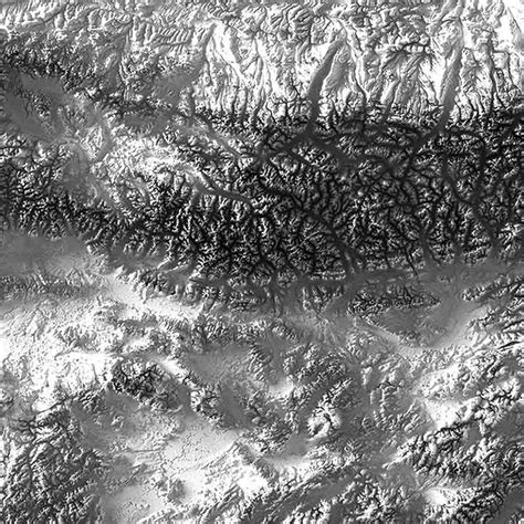 Alaska Elevation Map - Muir Way