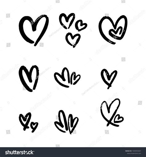 202 Handrawn Heart Stock Vectors Images And Vector Art Shutterstock