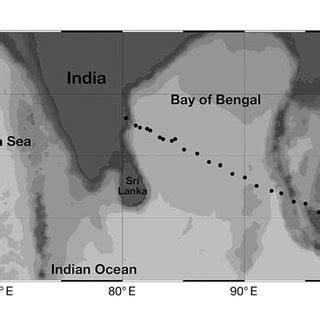 Cruise Track Samples Were Collected Along The Chennai Singapore