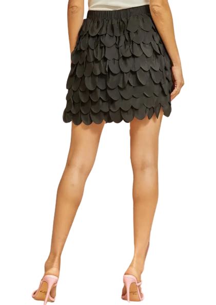 Chic And Flirty Scallop Mini Skirt Andrée By Unit The Boot Jack