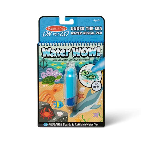 Melissa Doug On The Go Water Wow Reusable Under The Sea Activity Pad