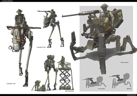 ArtStation - DP_Mechs, Luis Esteves | Dieselpunk mech, Dieselpunk ...
