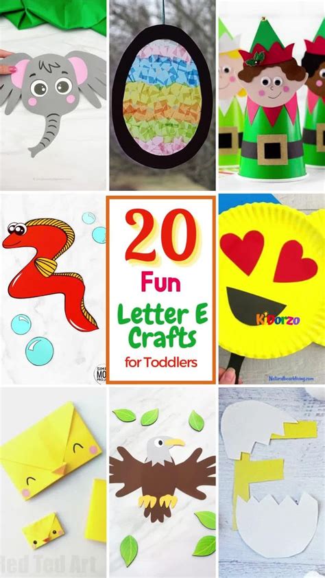 20 Fun And Engaging Letter E Crafts For Toddlers Video Letter E