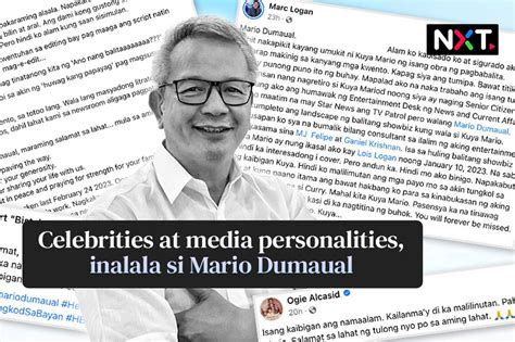 Mga Katrabaho At Kaibigan Inalala Si Mario Dumaual Abs Cbn News