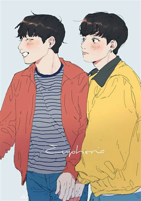 Yoonkook Fanart Bts Fanart Bts Drawings Fan Art