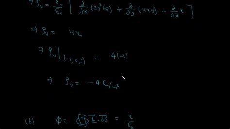 Solved 04 Electric Flux Density Is Given As D X 2 Y Ax 3y Sz 2 Ay Xy Az Determine