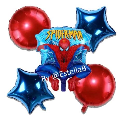 Globos Met Licos Piezas Super H Roe Spiderman Cuotas Sin Inter S