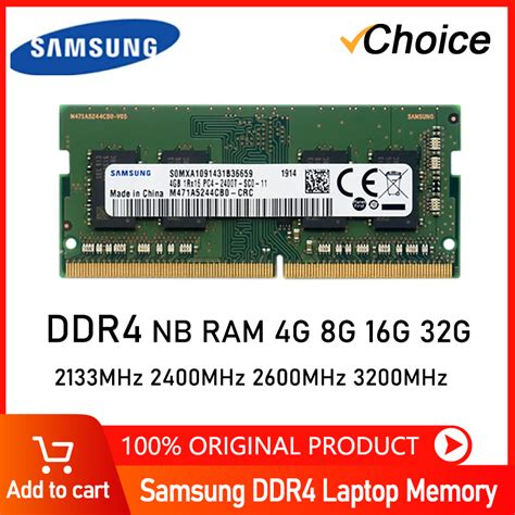 Samsung DDR4 4GB 8GB 16GB 32GB 64GB 2400mhz 2133 2666mhz 3200mhz Sodimm