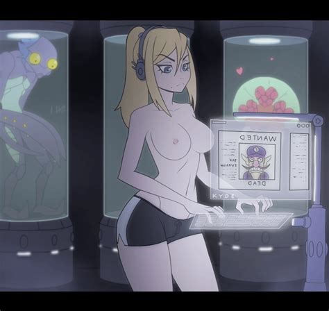 Rule 34 1girls Animated Blonde Hair Color Colored Detailed Background  Kyde Mario Series