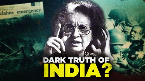 Why Indira Gandhi Imposed Emergency In India Youtube