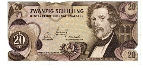 20 Schilling ATS 20 Carl Ritter Von Ghega 2 7 1967 EBay