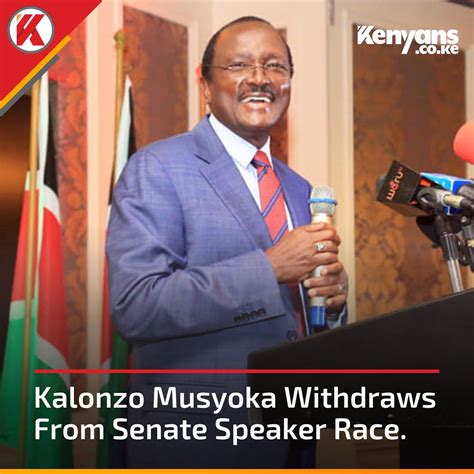 Kenyans Co Ke On Twitter Kalonzo Musyoka Withdraws From The Senate