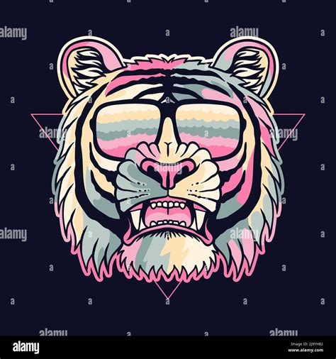 Hipster Tiger Head