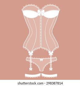 Fashion Female Lingerie Vintage Lace Ornament стоковая векторная