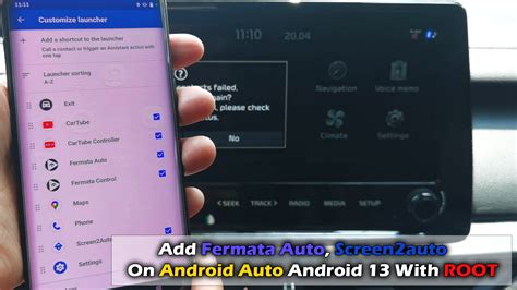 Add Fermata Auto Screen Auto On Android Auto Android With Root