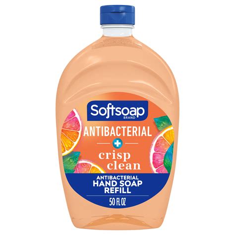 Softsoap Antibacterial Liquid Hand Soap Refill Crisp Clean 50 Oz