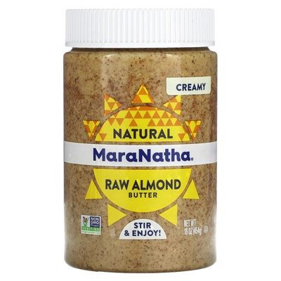 Maranatha Natural Raw Almond Butter Creamy 16 Oz 454 G Target