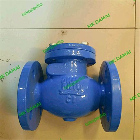 Jual Swing Check Valve Pn Size Inch Tozen Cast Iron Flange