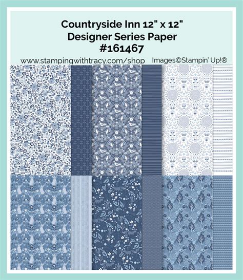 Stampin Up Countryside Inn Designer Series Paper Stamping With Tracy