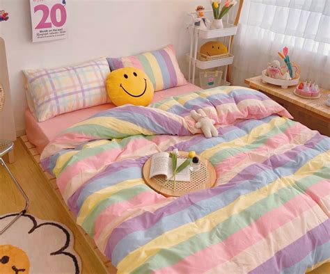 Pastel Rainbow Bedding Set – ivybycrafts