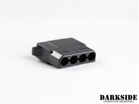 4 Pin Female Molex Connector Black Dazmode