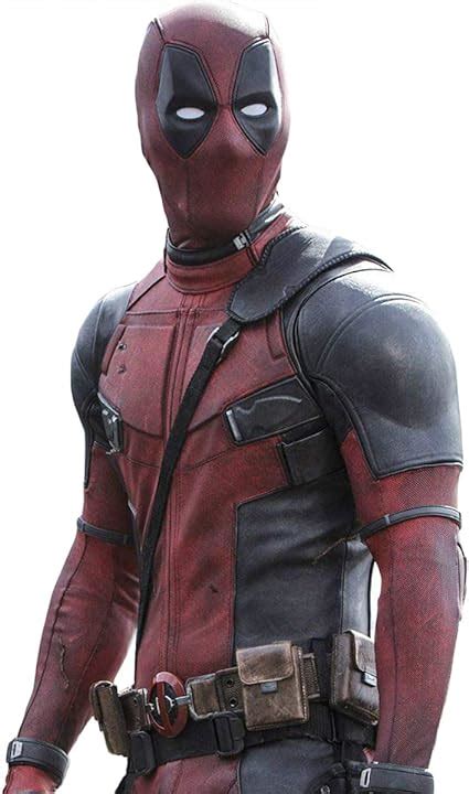 Qweaszer Marvel X Men Deadpool Wade Wilson 1 1 Costume Superhero Red And Black Leather Jumpsuits