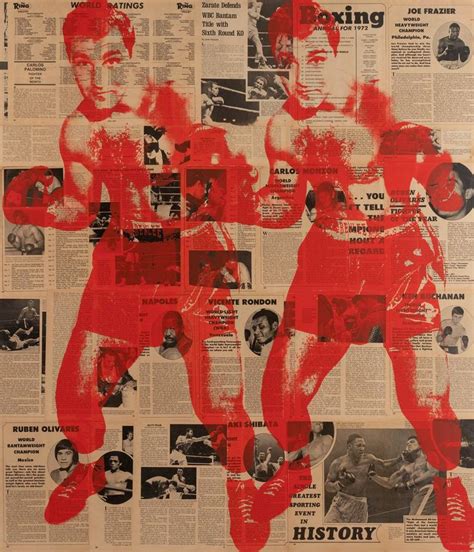 Rocky Marciano Collage Pop Art Portrait Painting By Dane Shue Saatchi Art