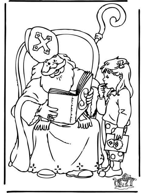 Sinterklaas Sint Nicolas Coloring Pages