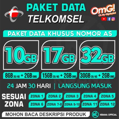 Jual Paket Data Telkomsel As Internet Omg Gb Gb Gb Jam