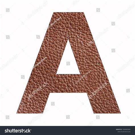 Alphabet Letter Brown Leather Texture Background Stock Illustration 1990885604 | Shutterstock