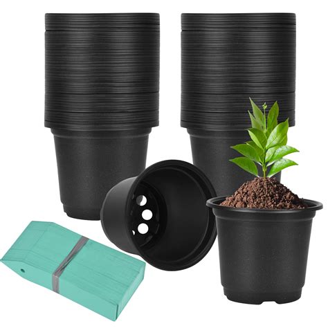 Pot De Germination Pots De Plantes Et De Fleurs En Plastique Noir Pots