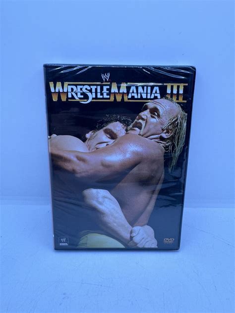 WWF Wrestlemania III 3 PPV DVD 2013 Hogan Andre 1987 WWE OOP BRAND NEW