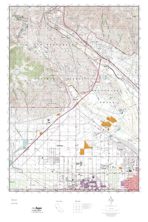 MyTopo Devore California USGS Quad Topo Map