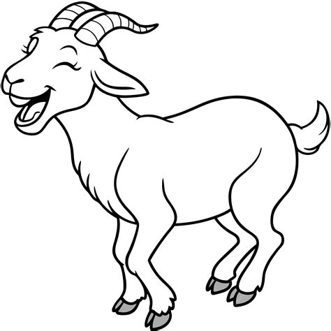 Fainting Goat Laughs Icon Vector Premium Ai Generated Vector