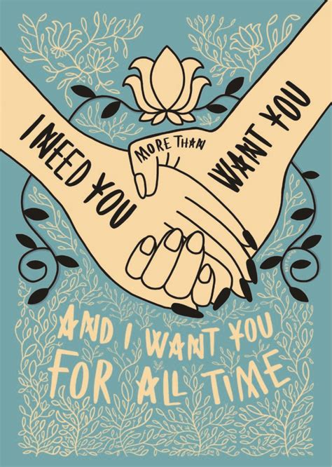 Reyt Good Illustration I Need You More Than Want You Print