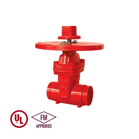 Z Ul Fm Resilient Seated Nrs Os Y Gate Valve Grooved End