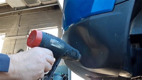 How To Repair A Dented Bumper Cover With A Heat Gun Youtube