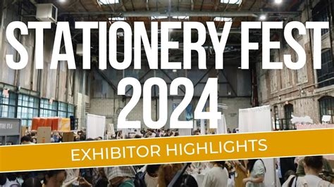 Stationery Fest In New York City Exhibitor Highlights Youtube