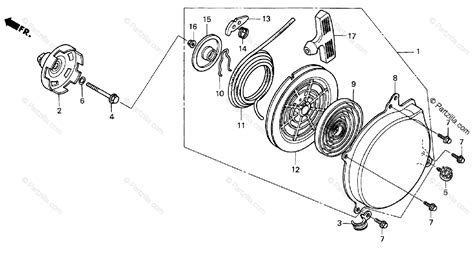 Honda Atv 1999 Oem Parts Diagram For Recoil Starter